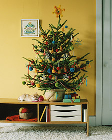 Four Homemade Trees: Yarn
