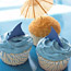 Shark & Beach Cupcakes
