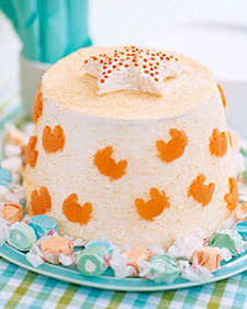 Sand Bucket Angel Food Cake