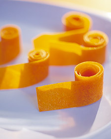 Apricot Fruit Leather Rolls