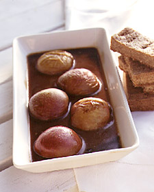 Roasted Peaches With Pecan Shortbread