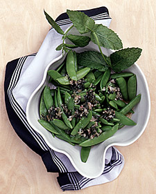 Sugar Snap Peas with Mint Dressing
