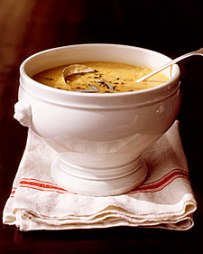 Red-Lentil Soup with Sage and Bacon