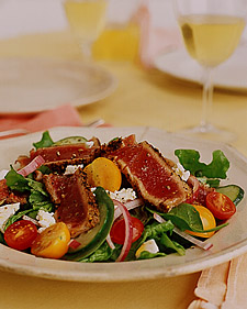 Image of Orange Fennel Seared Tuna Salad, Martha Stewart