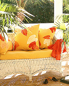 Leafy Sunroom Pillows