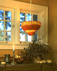 Pumpkin Chandeliers: Tiffany Lamp