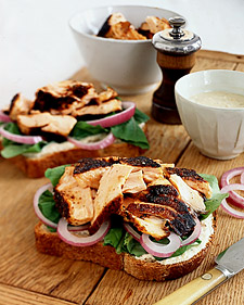 Blackened Salmon Sandwiches 
