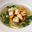 Poached Salmon Soup