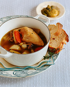 Poached Chicken and Vegetables (Poule Au Pot)