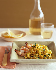 Lemon-Saffron Millet Pilaf
