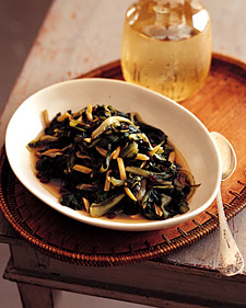 Braised Escarole with Currants