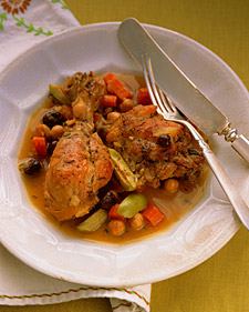 Braised Chicken with Olives