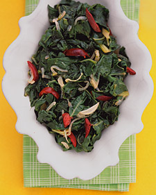 Swiss Chard with Olives