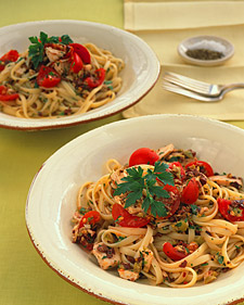 Linguine with Two-Olive Tapenade