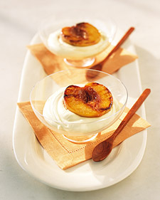 Grilled Peaches with Chilled Sabayon