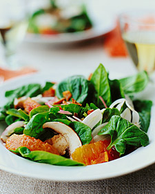 Spinach Salad with Fennel and Blood Oranges