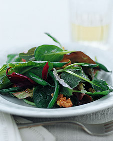 Image of Green Salad With Toasted Walnuts Walnut Oil And Green Beans, Martha Stewart
