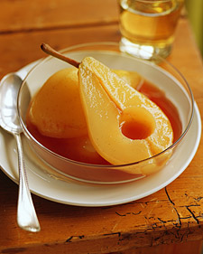 Poached Pears with Ginger
