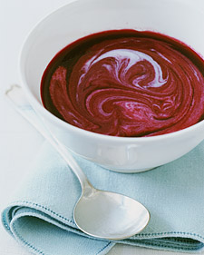Chilled Blueberry Soup