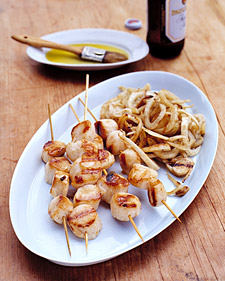 Grilled Sea Scallops and Fennel