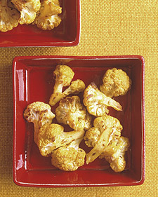 Roasted Curried Cauliflower