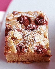 Raspberry-Almond Blondies