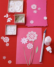 Easy Doily Valentines
