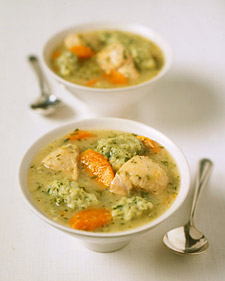 Chicken Soup with Parsley Dumplings