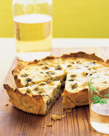 Zucchini and Edamame Quiche