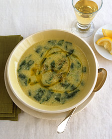 Image of Polenta And Spinach Soup, Martha Stewart