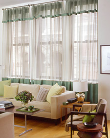 Clever Ways to Embellish Curtains