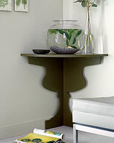 Space-Saving Corner Shelves