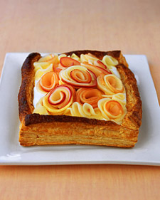 Buttermilk Cream Tart with Apple Roses