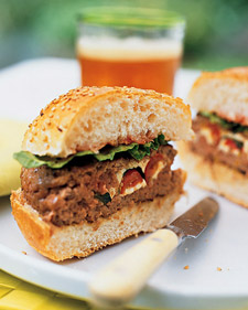 Stuffed Beef Burgers