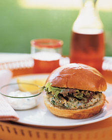 Image of Shrimp And Cod Burgers, Martha Stewart