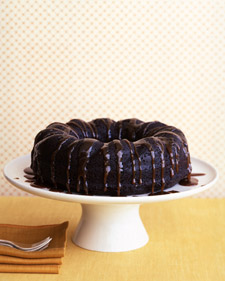 Chocolate-Ginger Cake with Bourbon Sauce