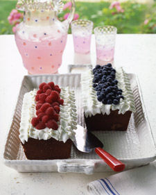 Berry Pound Cake with Whipped Cream