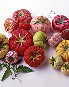 "Homegrown" Tomato Pincushions