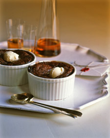 Individual Dark Chocolate Pudding Cakes