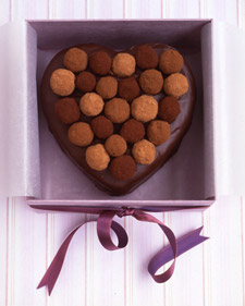Sacher Torte Heart with Truffle Top