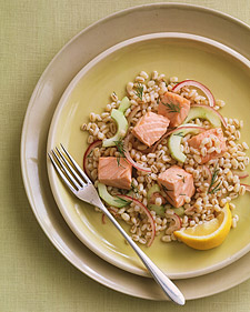Salmon and Barley Salad