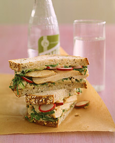 Grilled Chicken and Escarole Sandwich With White-Bean Spread