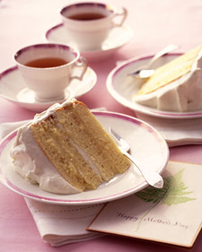 Genoise Layer Cake with Rum Syrup and Whipped Cream Frosting