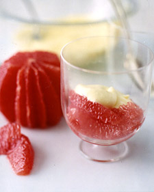 Honey Zabaglione with Grapefruit