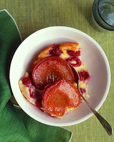 Peach-Raspberry Clafouti