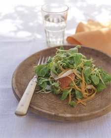 Mache with Fennel, Carrot, and Orange