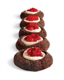 Chocolate-Strawberry Thumbprints