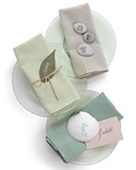 Rubber-Stamped Place Cards