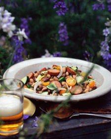 Andouille, Bean, and Tomato Salad