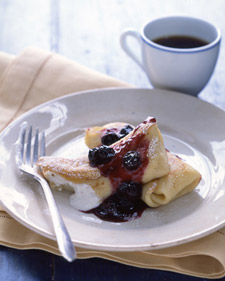 Image of Blueberry Blintzes, Martha Stewart